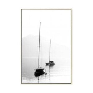 Foggy Feather Landscape Canvas Art - Image 6