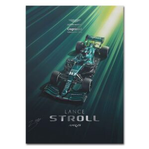 Formula 1 Aston Martin Sebastian Vettel Canvas Art - Image 6