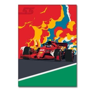 Formula 1 Fernando Alonso Canvas Art - Image 7