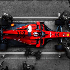 Formula 1 Ferrari Pit Stop Canvas Art - Image 4