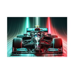 Formula 1 Mercedez Racing Car Canvas Art - Image 7