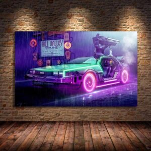 Futuristic Cyberpunks Car Art - Image 2