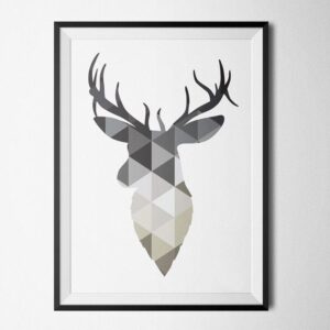 Geometric Deer Faith Canvas Art - Image 6