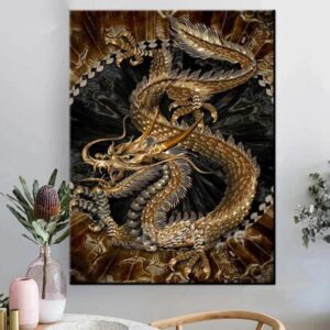 Gold Dragon Canvas Art - Image 6