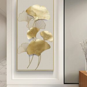Golden Ginkgo Biloba Canvas - Image 2