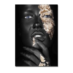 Golden Mask African Women Canvas Art - Image 7