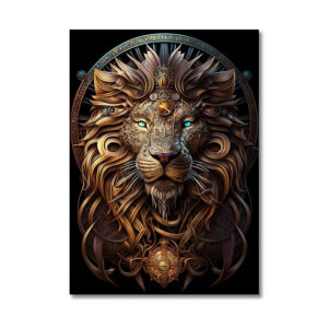 Golden Tribal Beasts Canvas Art - Image 7