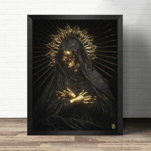 Gothic Skull Angel Canvas Art - Image 5