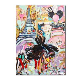 Graffiti Audrey Hepburn Canvas Art - Image 6