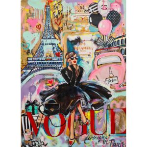 Graffiti Audrey Hepburn Pop Canvas Art - Image 1