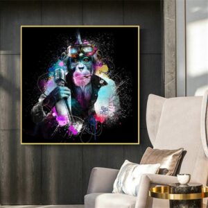 Graffiti Hype Ape Street Pop Canvas Art - Image 4