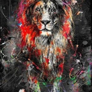 Graffiti Lion Painting - Image 5