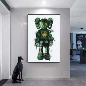 Graffiti Luxury Kaws Canvas Art - Image 5