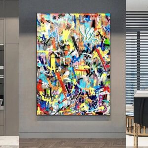 Graffiti Pop Boy Canvas Art - Image 2