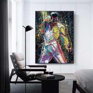 Graffiti Singer Figure Canvas Art - Image 2