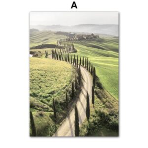 Green Meadow Forest Gallery Wall Canvas Art - Image 5