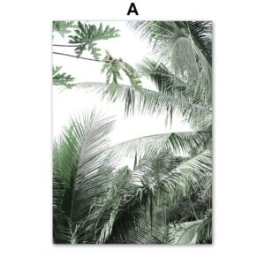 Green Tropical Plant Canvas Art - Image 5