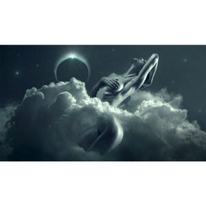 Heavenly Pleasure Nude Woman Canvas Art - Image 7