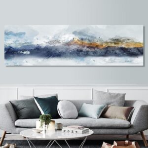 Icy Mountain Oil Painting Canvas Art - Image 2