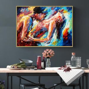 Intimate Sexy Naked Lover Canvas Art - Image 3