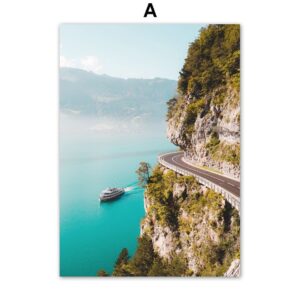 Island Cruise Vacation Gallery Wall Canvas Art - Image 5
