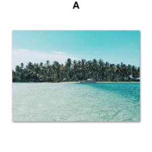 Island Surfing Spot Gallery Wall Canvas Art - Image 5