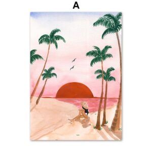 Italian Shore Sunset Canvas Art - Image 5