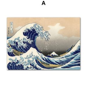Japan Ukiyo-e Landscape Canvas Art - Image 5
