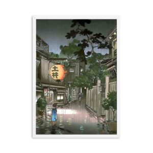 Japanese Edo Period Landscape Painting Canvas Art - Image 5