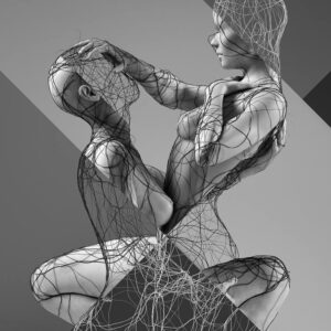 Kamasutra Figure Canvas Art - Image 1