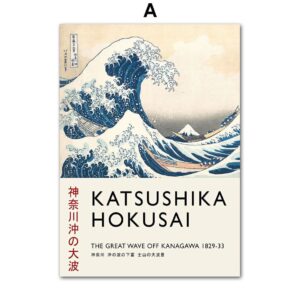 Katsushika Hokusai Ukiyo-e Gallery Wall Canvas Art - Image 5