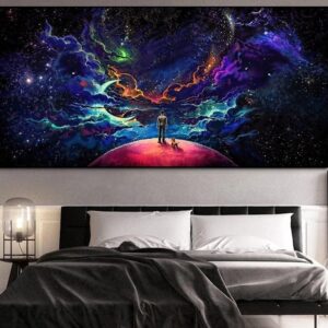 Luminous Fantasy Space Canvas Art - Image 5