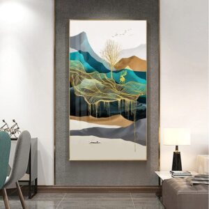 Luxury Mountain Elk Landscape Canvas Art - Image 4