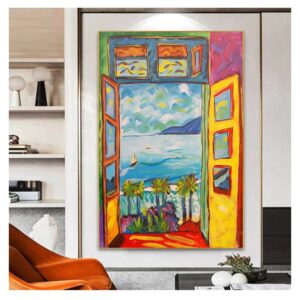 Matisse's Sight Outside The Window Canvas Art - Image 2