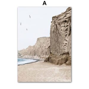 Mediterranean Island Cliff Pearl Gallery Wall Canvas Art - Image 5