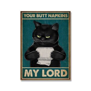 Mental Black Cat Canvas Art - Image 5
