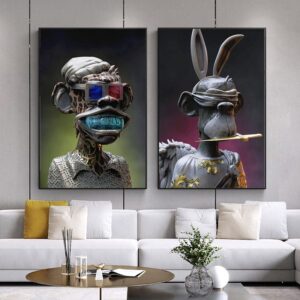 Metaverse Angel Bored Ape Canvas Art - Image 2