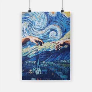 Michelangelo's Creation of Adam Aesthetic Canvas Art - Image 11