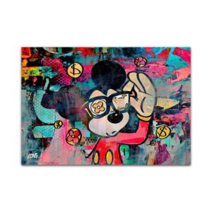 Mickey Mouse Graffiti Canvas Art - Image 1