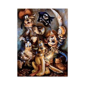 Mickey Mouse and Donald Duck Canvas Art - Image 6