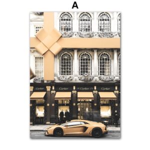 Millionaire's Luxury Lifestyle Gallery Wall Canvas Art - Image 5