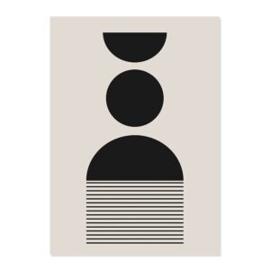 Minimalist Line & Shapes Gallery Wall Canvas Art - Image 5