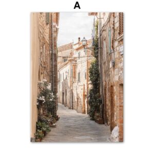Minimalist Village Life Gallery Wall Canvas Art - Image 5