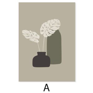 Modern Nature Color Plants Canvas Art - Image 5