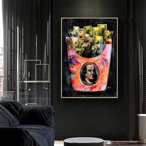 Money Bag Canvas Art - Image 5