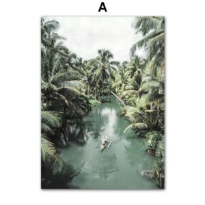 Monstera Tropical Villa Staycation Canvas Art - Image 5