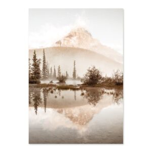 Morning Mist Nature Landscape Gallery Wall Canvas Art - Image 7