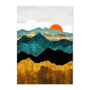 Mountain Sunrise & Sunset Landscape Canvas Art - Image 8