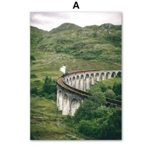 Mountain Train Gallery Wall Canvas Art - Image 5