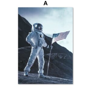 NASA Astronaut Gallery Wall Canvas Art - Image 5